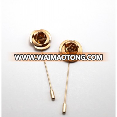 Fshion Rose Flower Brooch High quality long needle brooch