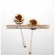 Fshion Rose Flower Brooch High quality long needle brooch